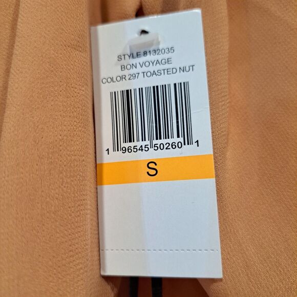 1.STATE Off-The-Shoulder Long Sleeve Top Sz M Toasted Nut Pullover NWT *Flaws - Picture 5 of 12